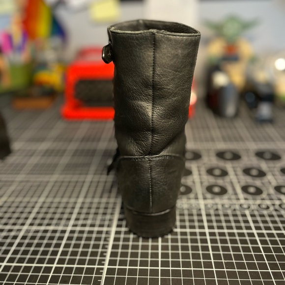 Coach Amy Ankle Boots - Black - Moto Style - 6.5B - Picture 3 of 14